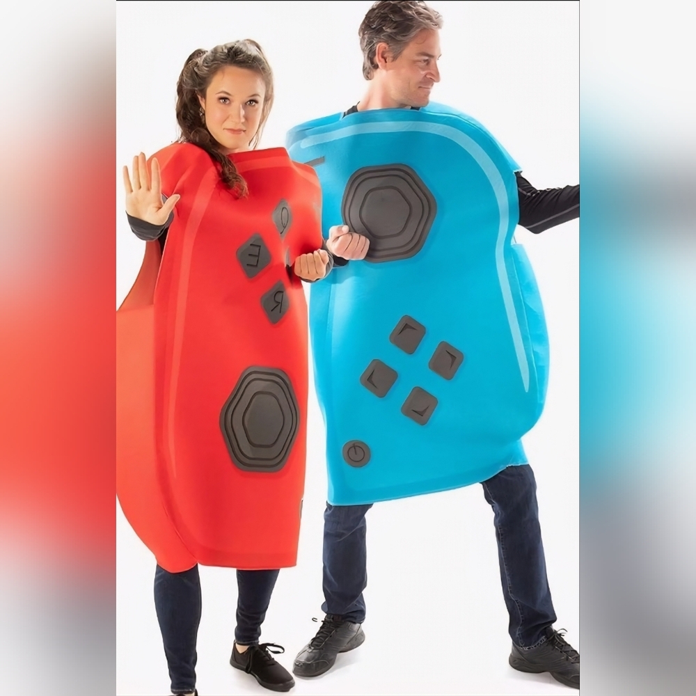 Adult Game Controller Couple Costume Mario Nintendo Switch